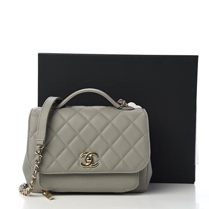 Chanel Caviar Quilted Medium Business Affinity Flap Grey 10 of 11