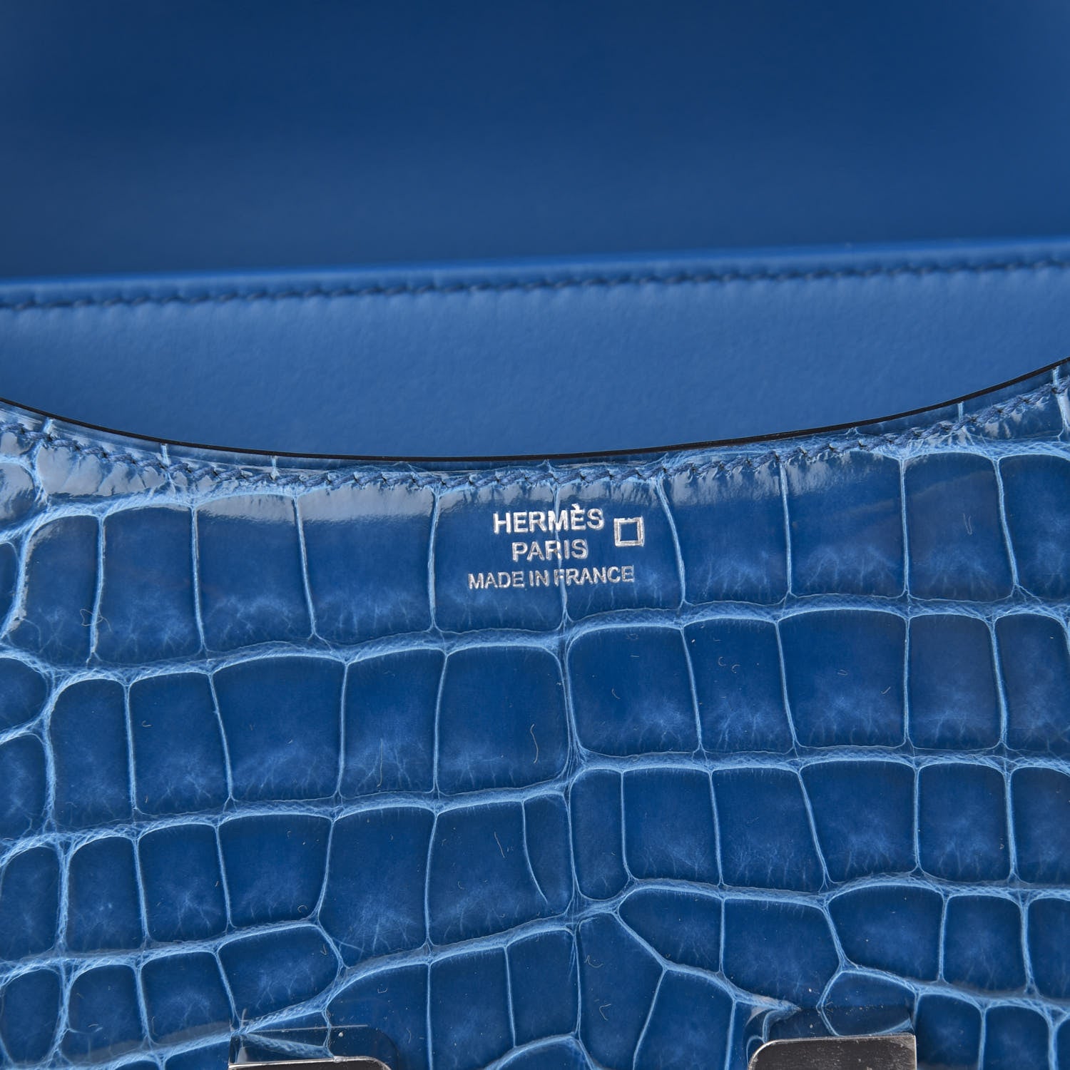 Hermes Shiny Alligator Constance 18 Mykonos 7 of 18