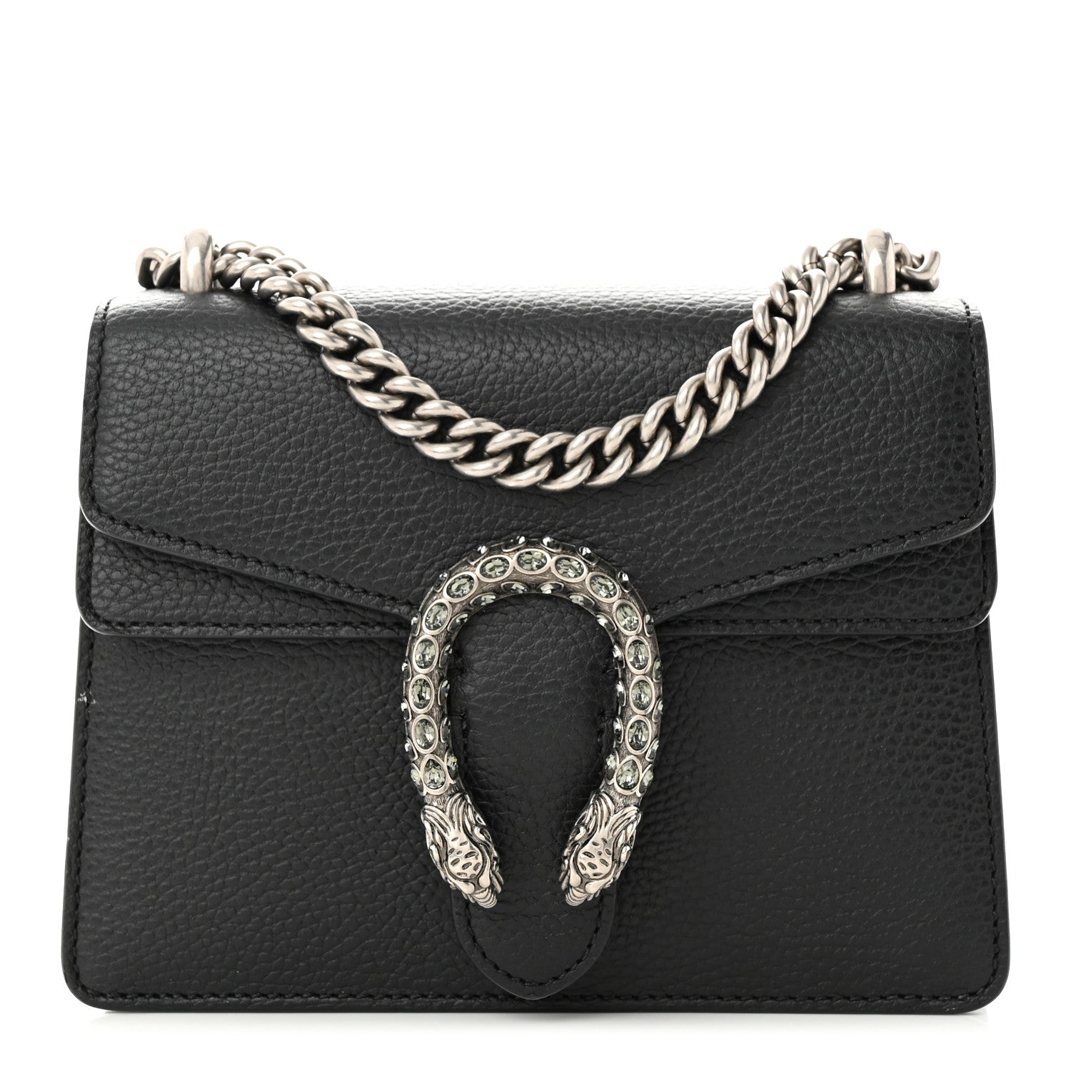 Gucci Calfskin Mini Dionysus Shoulder Bag Black 1 of 11