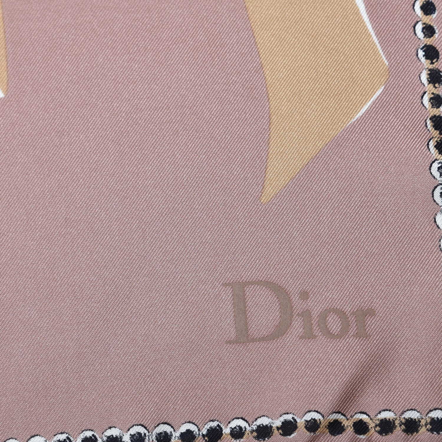 Christian Dior Silk Dior's Victim Print Square Scarf Pink 3 of 5