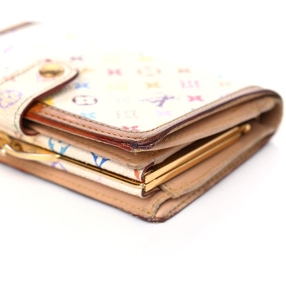 Louis Vuitton Monogram Multicolor French Purse Wallet White 15 of 17
