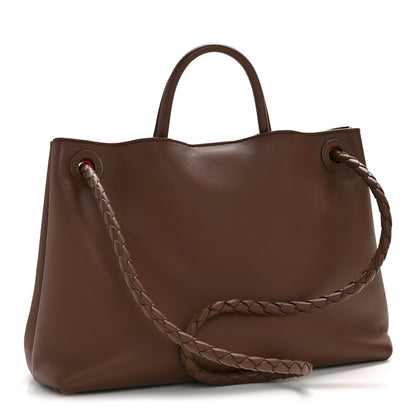 Bottega Veneta Silky Calfskin Medium Andiamo Shoulder Bag Sapele Redstone 3 of 11