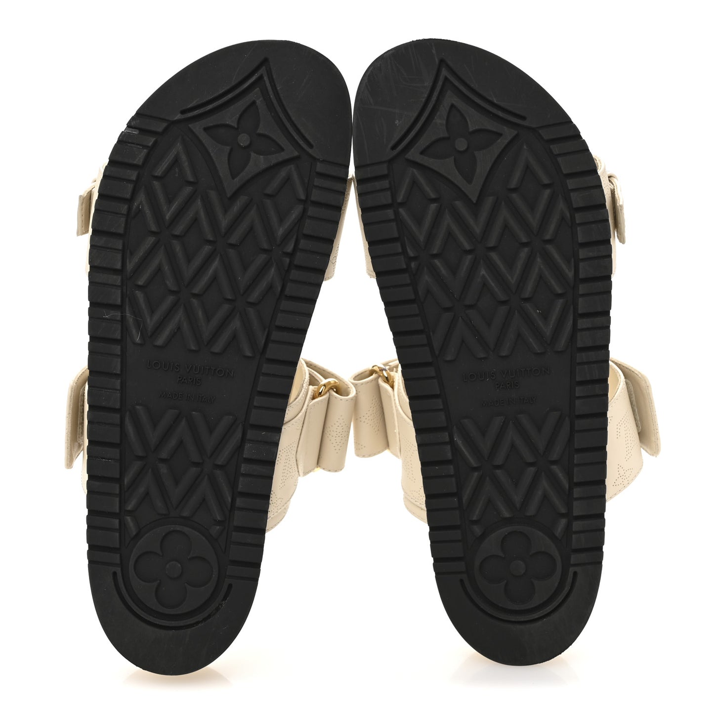 Mahina Bom Dia Flat Mule Sandals 37 Beige Clair