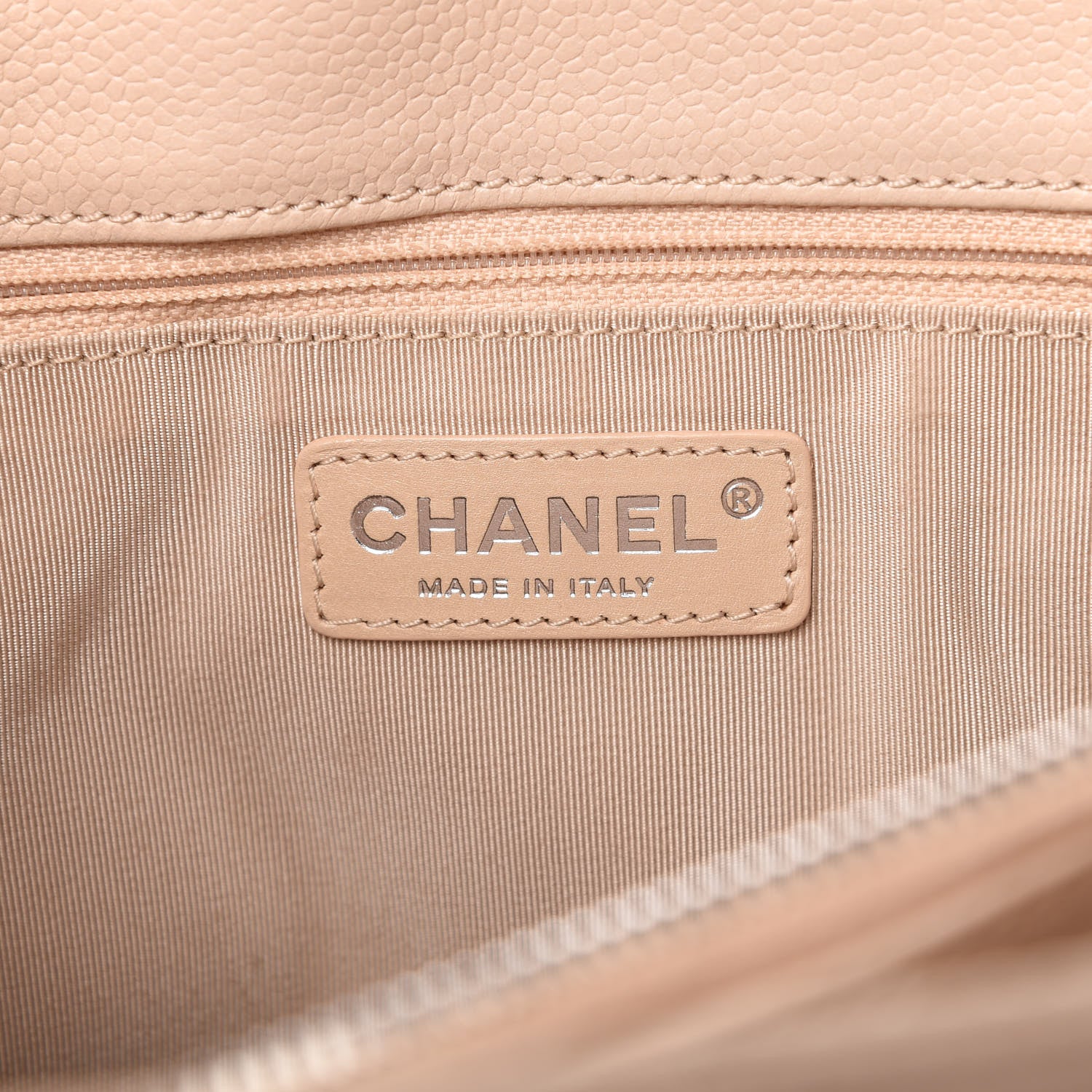 Chanel Caviar Quilted Grand Shopping Tote GST Beige Clair 7 of 9