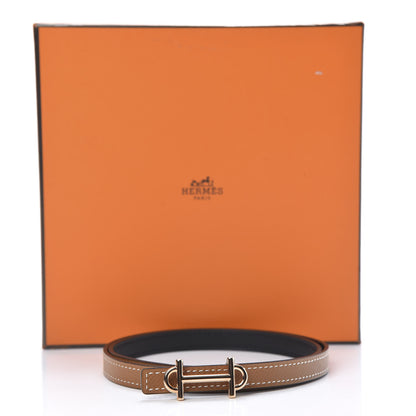 Hermes Swift Epsom 13mm Gamma Belt 70 Black Gold 7 of 7