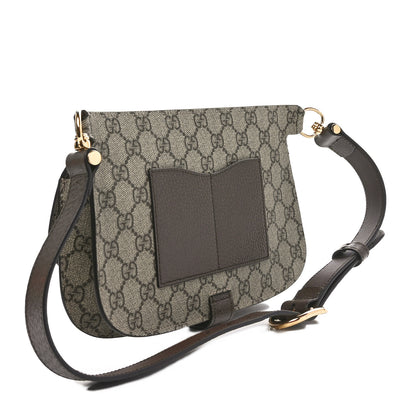 Gucci GG Supreme Monogram Textured Dollar Calfskin Blondie Belt Bag Beige Ebony New Acero 3 of 9