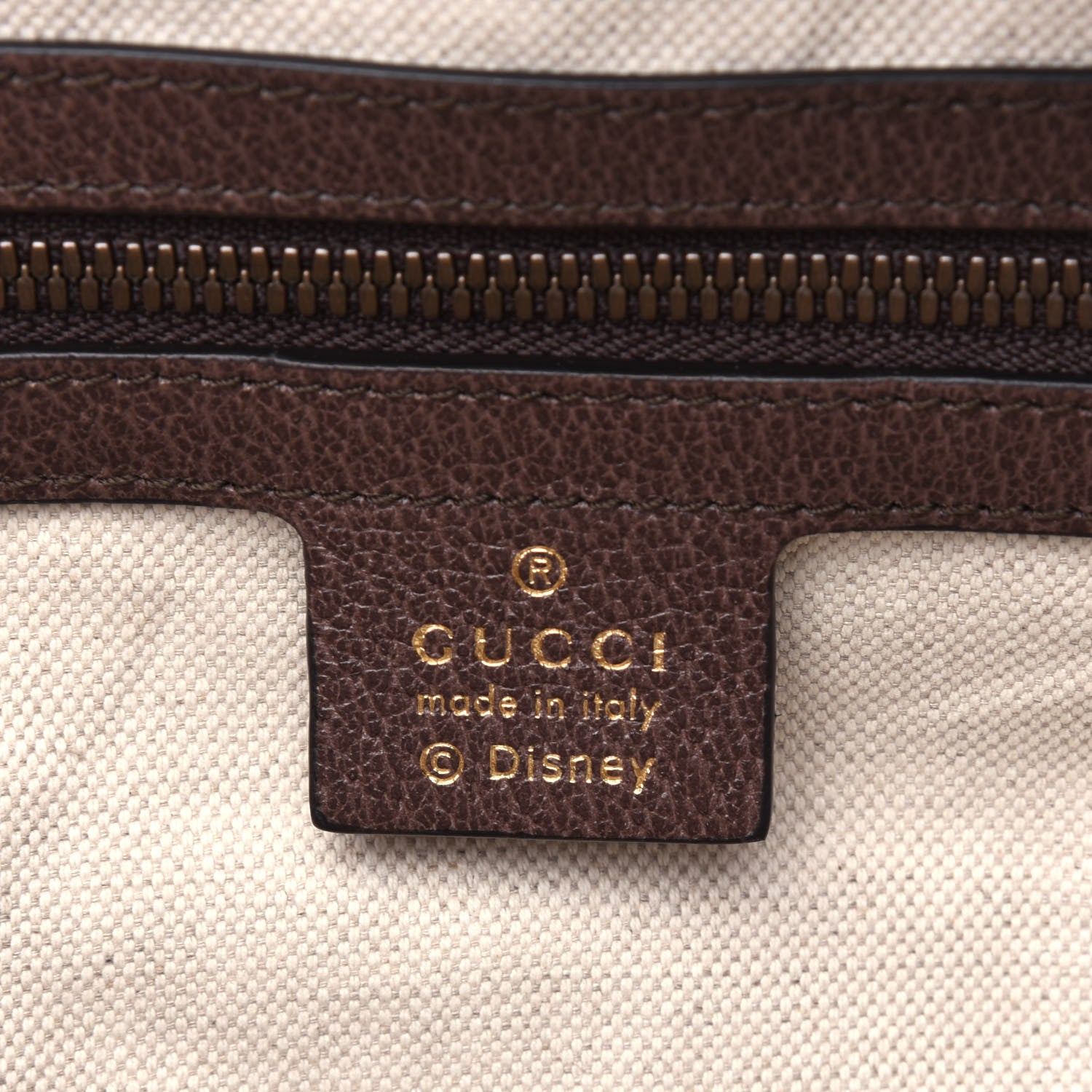 Gucci X DISNEY GG Supreme Monogram Web Three Little Pigs Ophidia Dome Backpack Beige New Acero 9 of 23