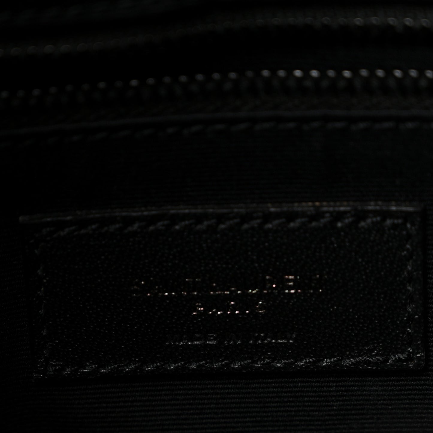 Calfskin Y Quilted Monogram Monochrome Medium Loulou Chain Satchel Black