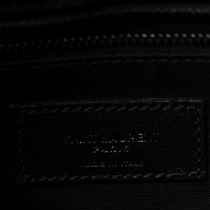 Saint Laurent Calfskin Y Quilted Monogram Monochrome Medium Loulou Chain Satchel Black 6 of 10