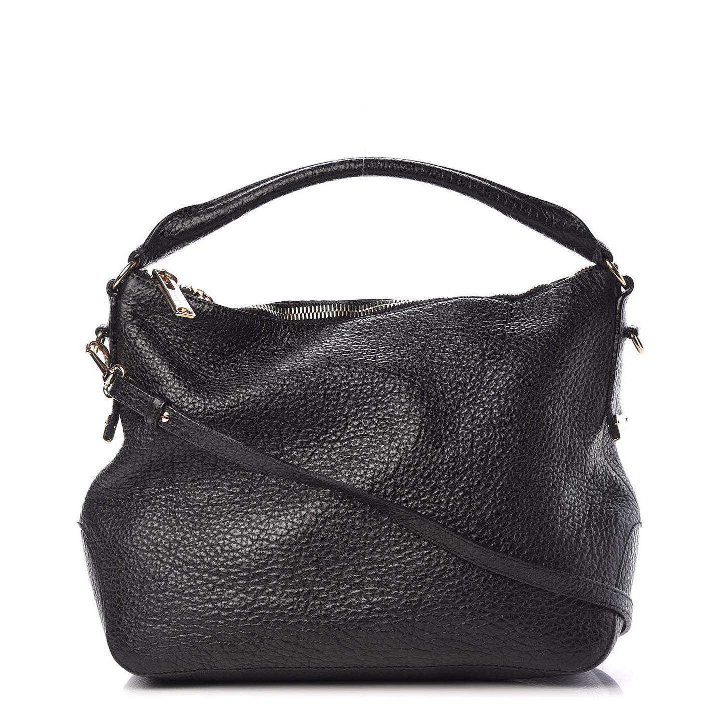 Heritage Grain Small Ledbury Hobo Black