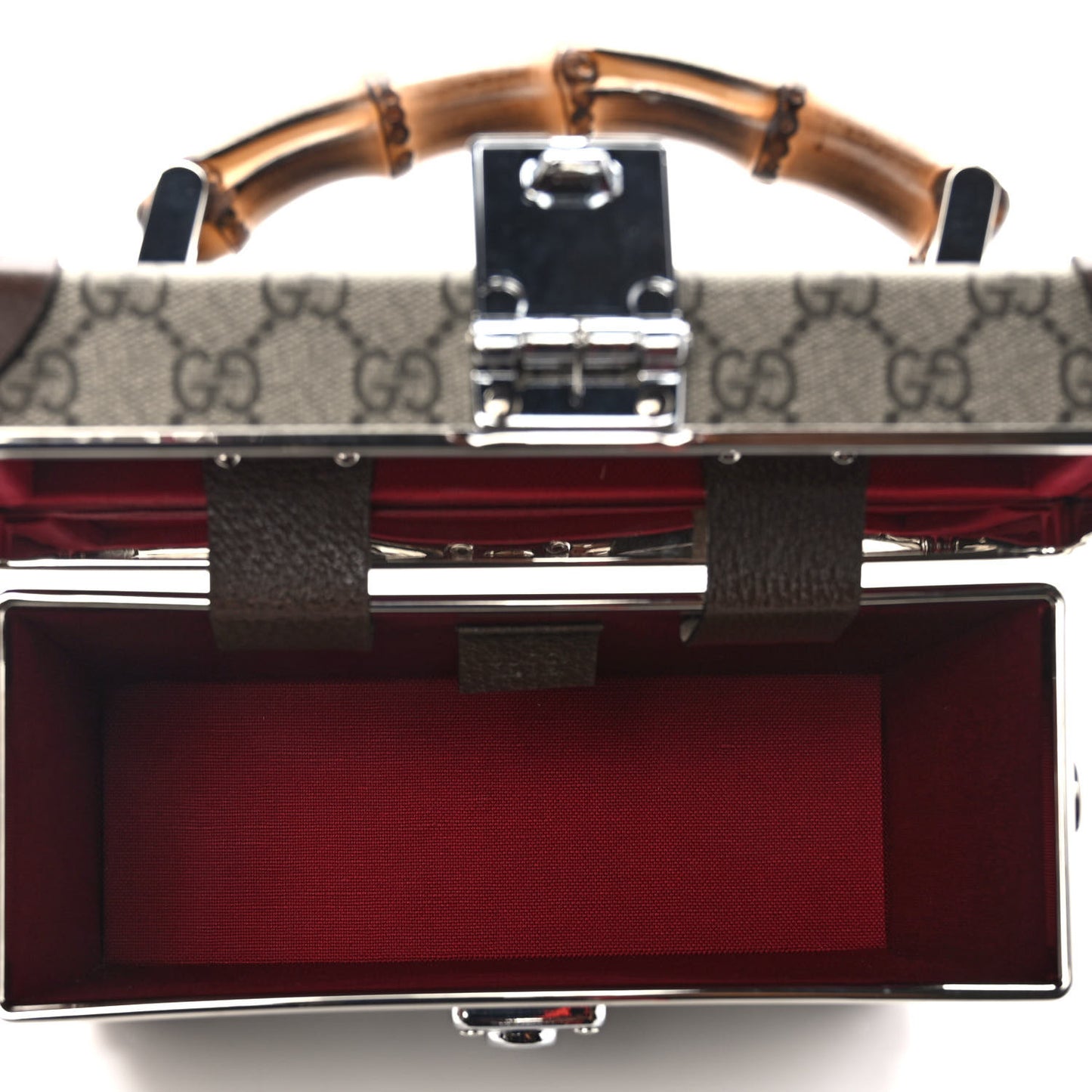 GG Supreme Monogram Globe-Trotter Beauty Case Brown