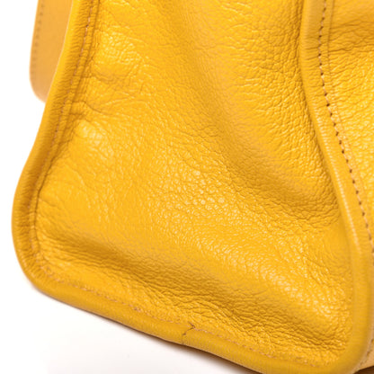 Balenciaga Chevre Silver Metallic Edge Hardware City Jaune Epi 10 of 10