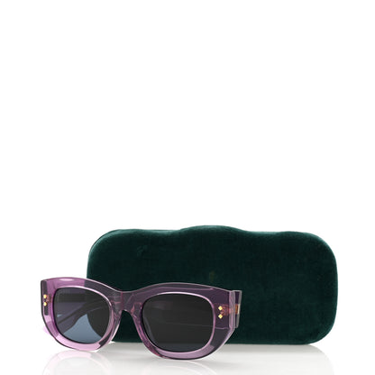 Gucci Acetate Rectangle Frame Sunglasses GG12156S Purple 8 of 8