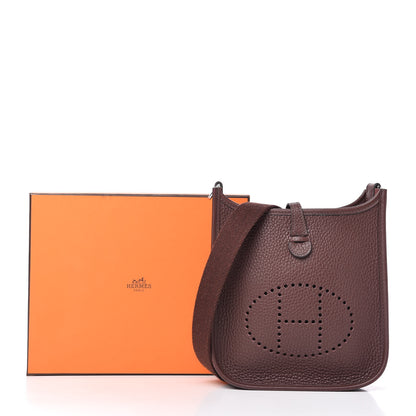 Hermes Taurillon Clemence Evelyne TPM Havane 10 of 10