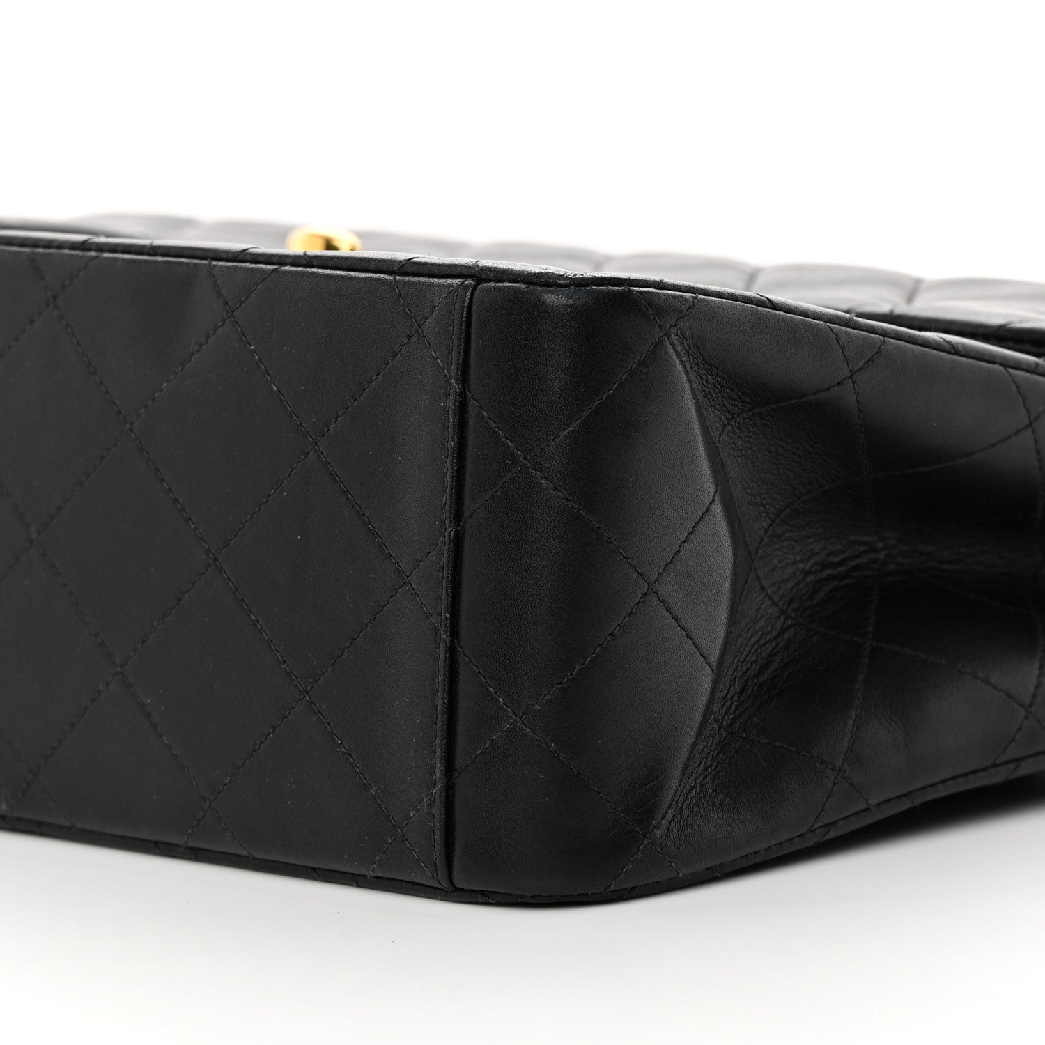 Chanel Lambskin Quilted XL Jumbo Single Flap Black 11 of 15