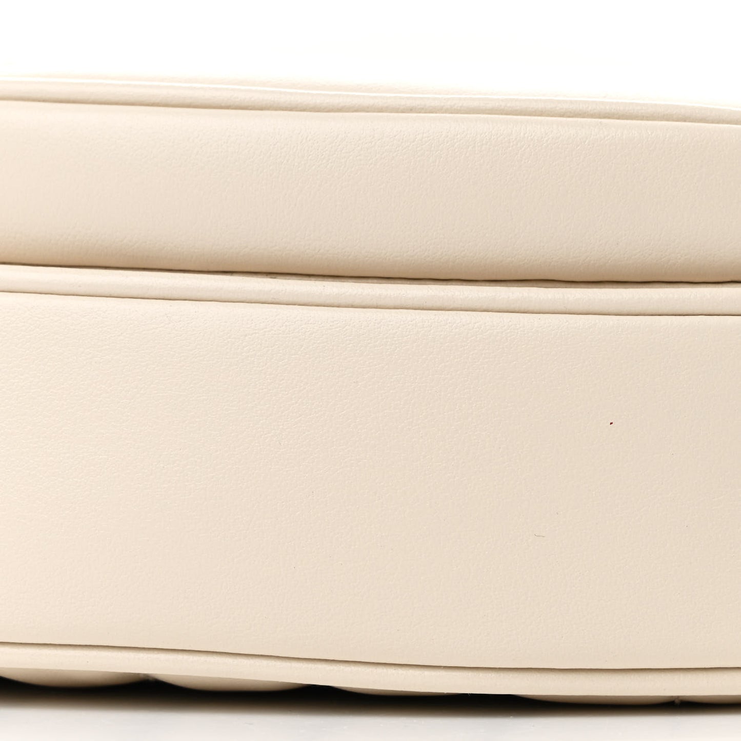 Calfskin Matelasse Diagonal Mini Interlocking G Heart Shoulder Bag Mystic White