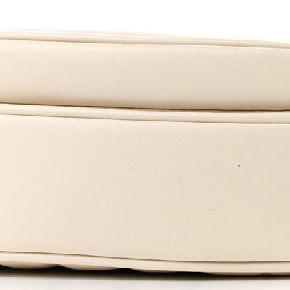 Gucci Calfskin Matelasse Diagonal Mini Interlocking G Heart Shoulder Bag Mystic White 9 of 12