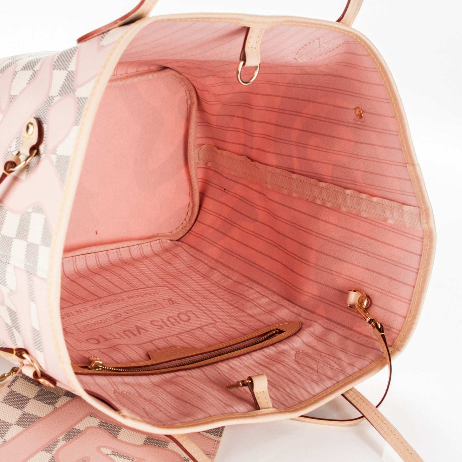 Louis Vuitton Damier Azur Tahitienne Neverfull MM 5 of 7