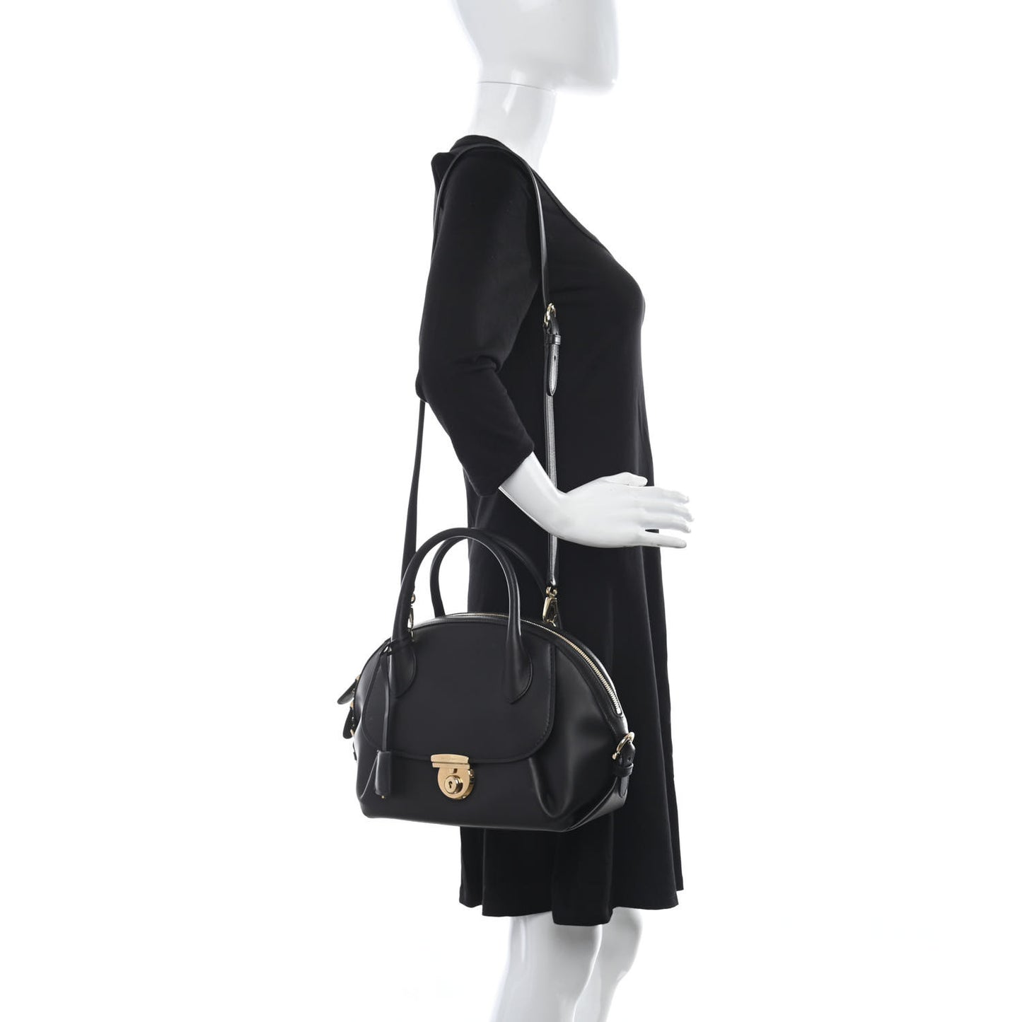 Calfskin Fiamma Bag Black