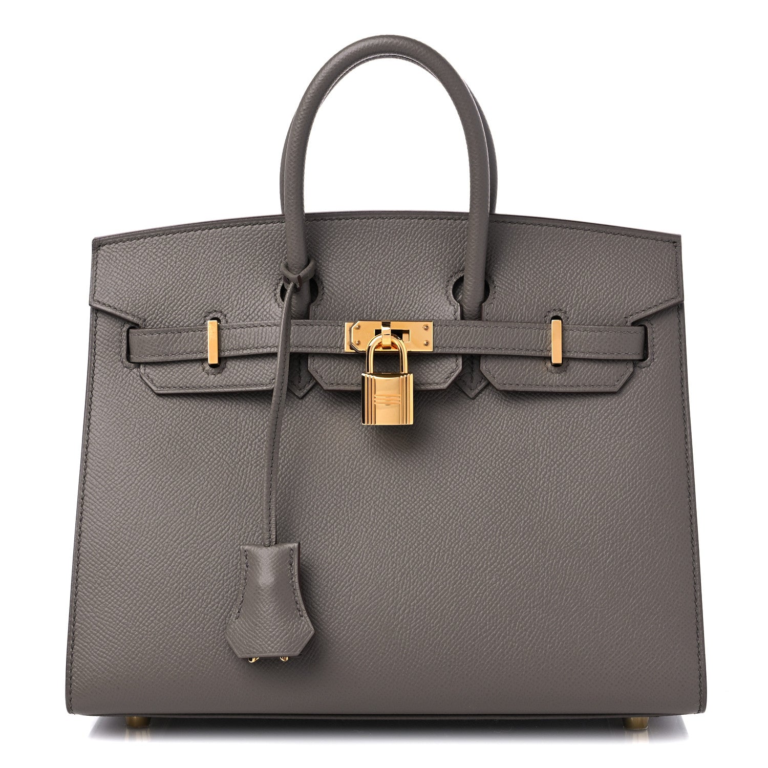Hermes Epsom Birkin Sellier 25 Etain 1 of 10