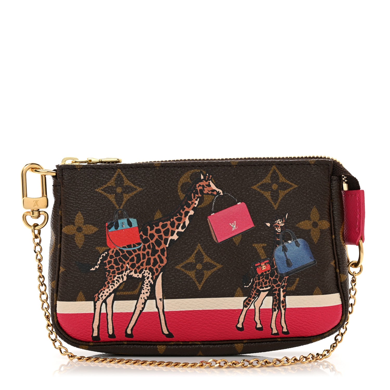 Louis Vuitton Monogram 2017 Christmas Animation Mini Pochette Accessories 1 of 7