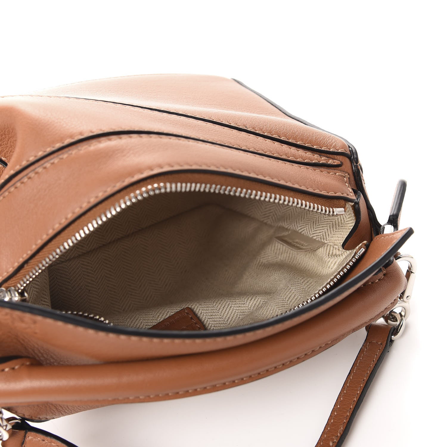 Loewe Calfskin Mini Puzzle Bag Tan 5 of 10