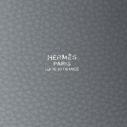 Hermes Taurillon Clemence Picotin Lock 18 PM Bleu Pale 6 of 9
