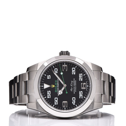 Rolex Stainless Steel 40mm Air-King Oyster Perpetual Watch Black 116900 3 of 7
