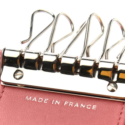 Chanel Lambskin Quilted 6 Key Holder Pink 6 of 9