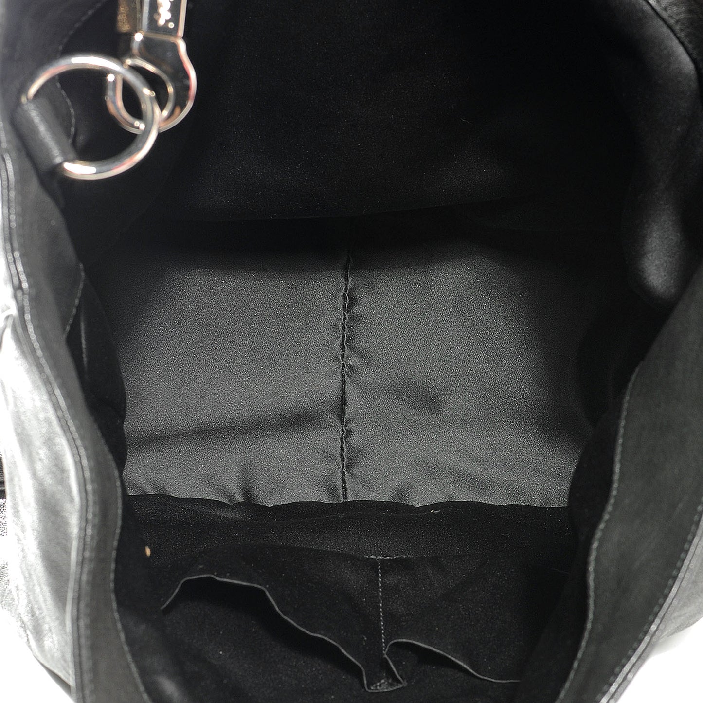Leather Large Roady Hobo Black