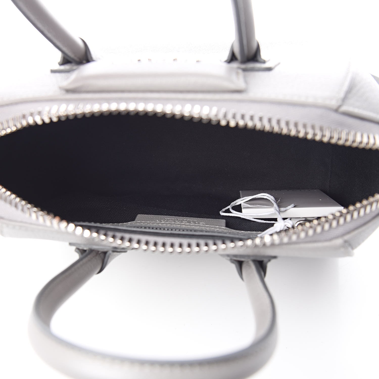 Givenchy Sugar Goatskin Mini Antigona Pearl Grey 5 of 10