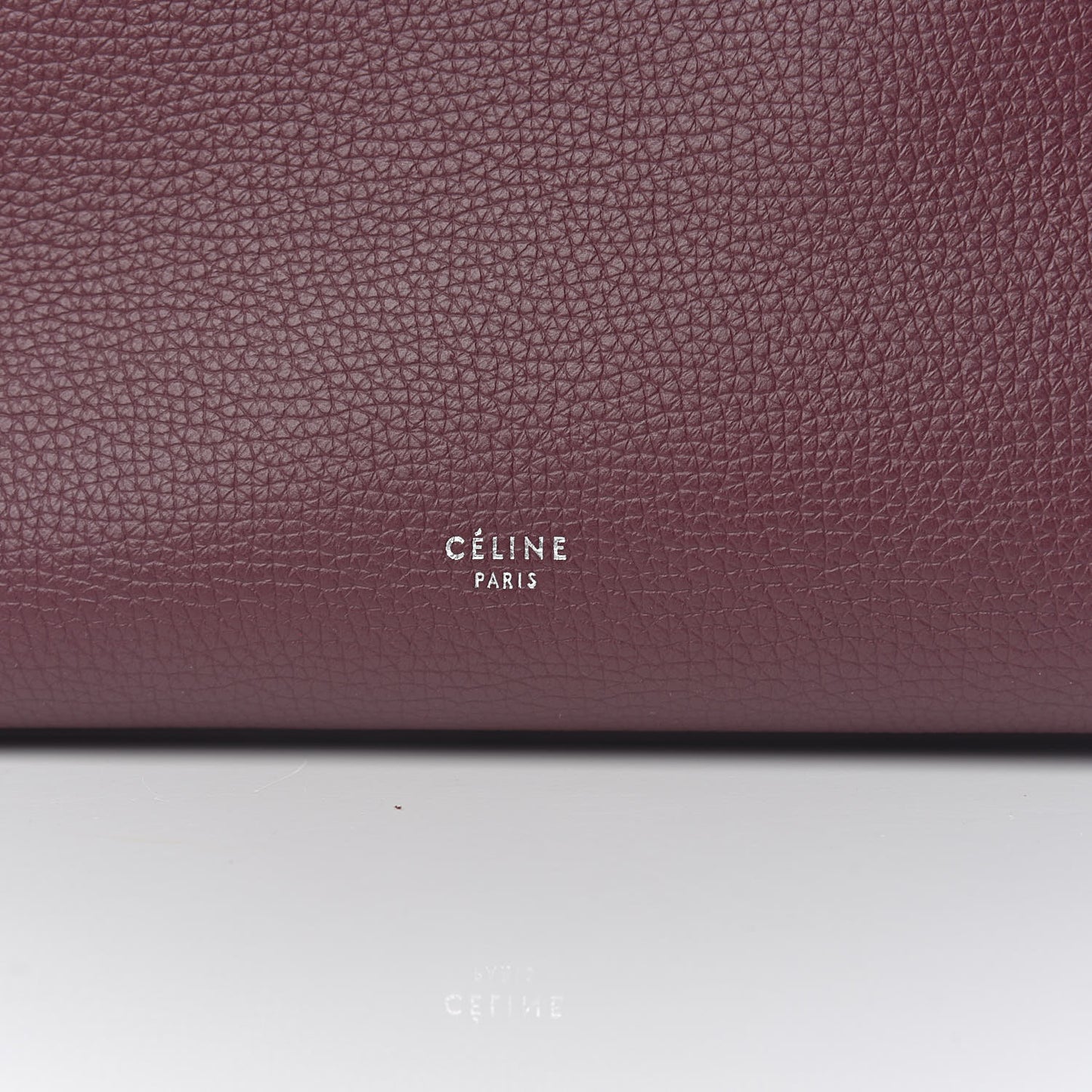 Supple Grained Calfskin Small Big Bag Wine