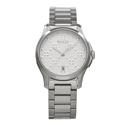 Gucci Stainless Steel 27mm G-Timeless Diamante Quartz Watch 1 of 4