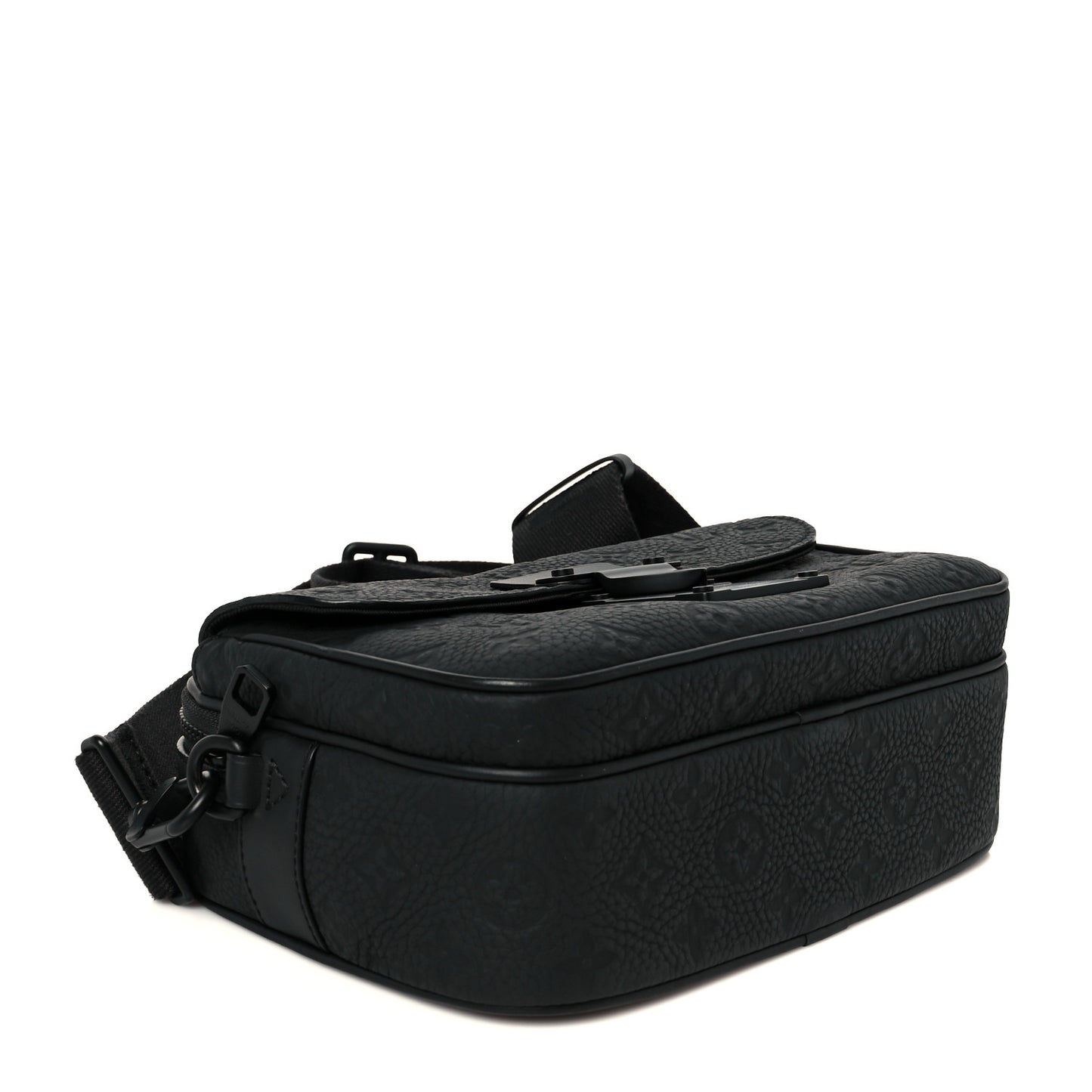 Taurillon Monogram S Lock Messenger Black