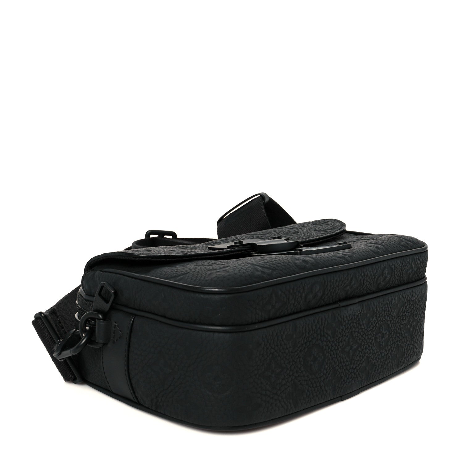 Louis Vuitton Taurillon Monogram S Lock Messenger Black 4 of 10
