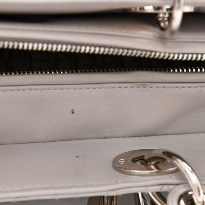 Christian Dior Lambskin Cannage XL Lady Dior Light Grey 15 of 16
