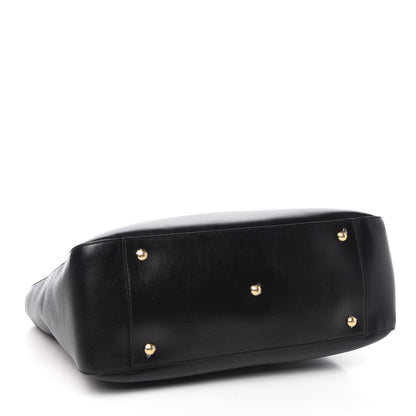 Fendi Vitello Glacier Medium FF Tote Black 5 of 11