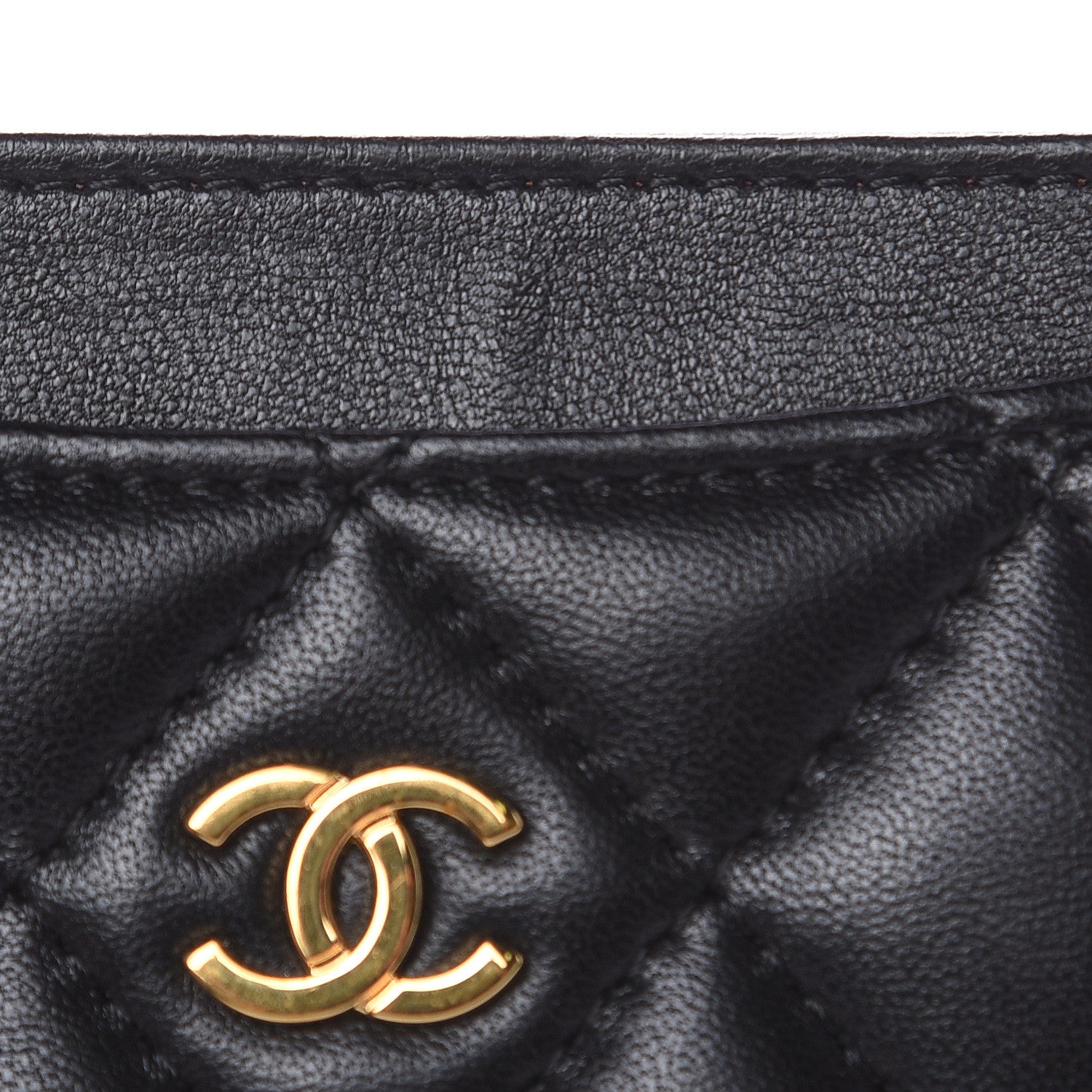 Chanel Lambskin Quilted Card Holder Black 9 of 10