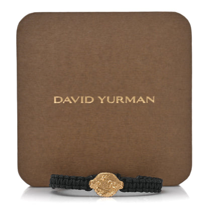 David Yurman 18K Yellow Gold Nylon Waves Woven Bracelet Black 4 of 4