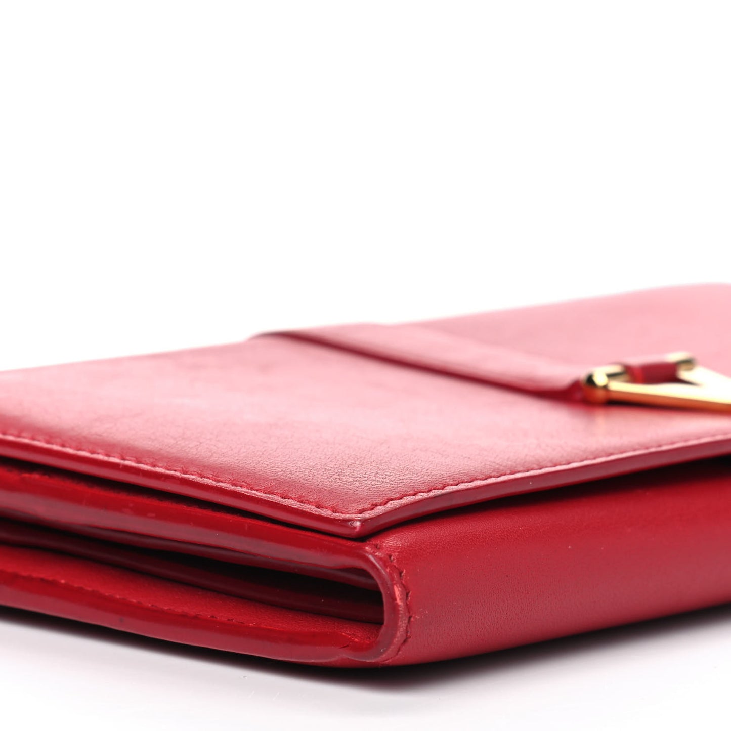 Calfskin Classic Y Ligne Wallet Red