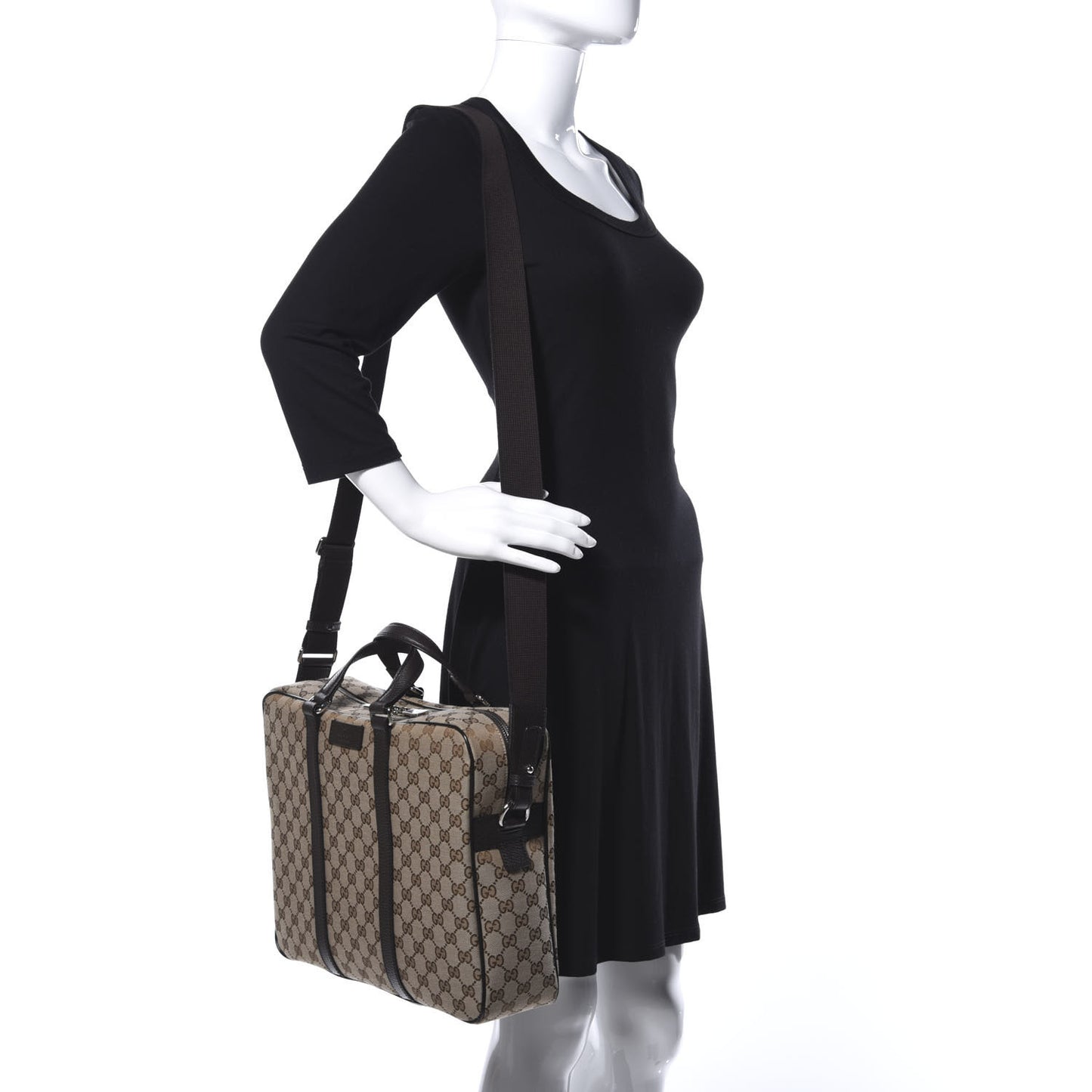 Monogram Briefcase Dark Brown