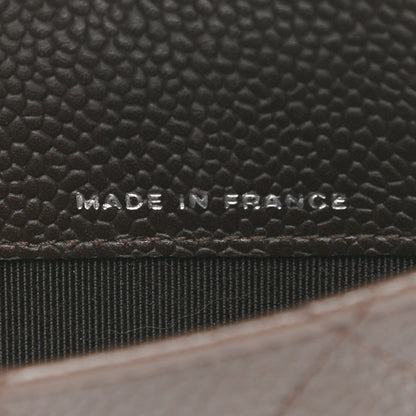 Chanel Caviar Quilted Small Flap Wallet Brown 7 of 8