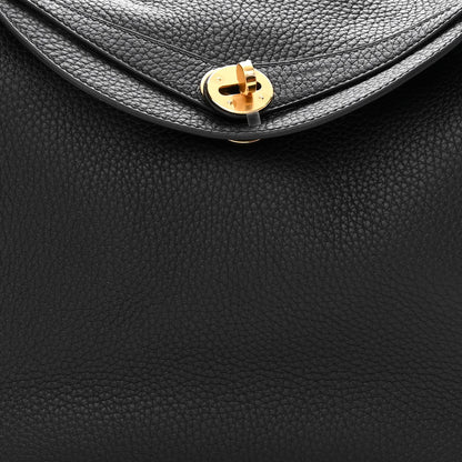 Hermes Taurillon Clemence Lindy 30 Black 7 of 10