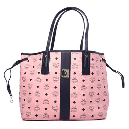 MCM Visetos Medium Liz Reversible Shopper Tote Soft Pink 1 of 9
