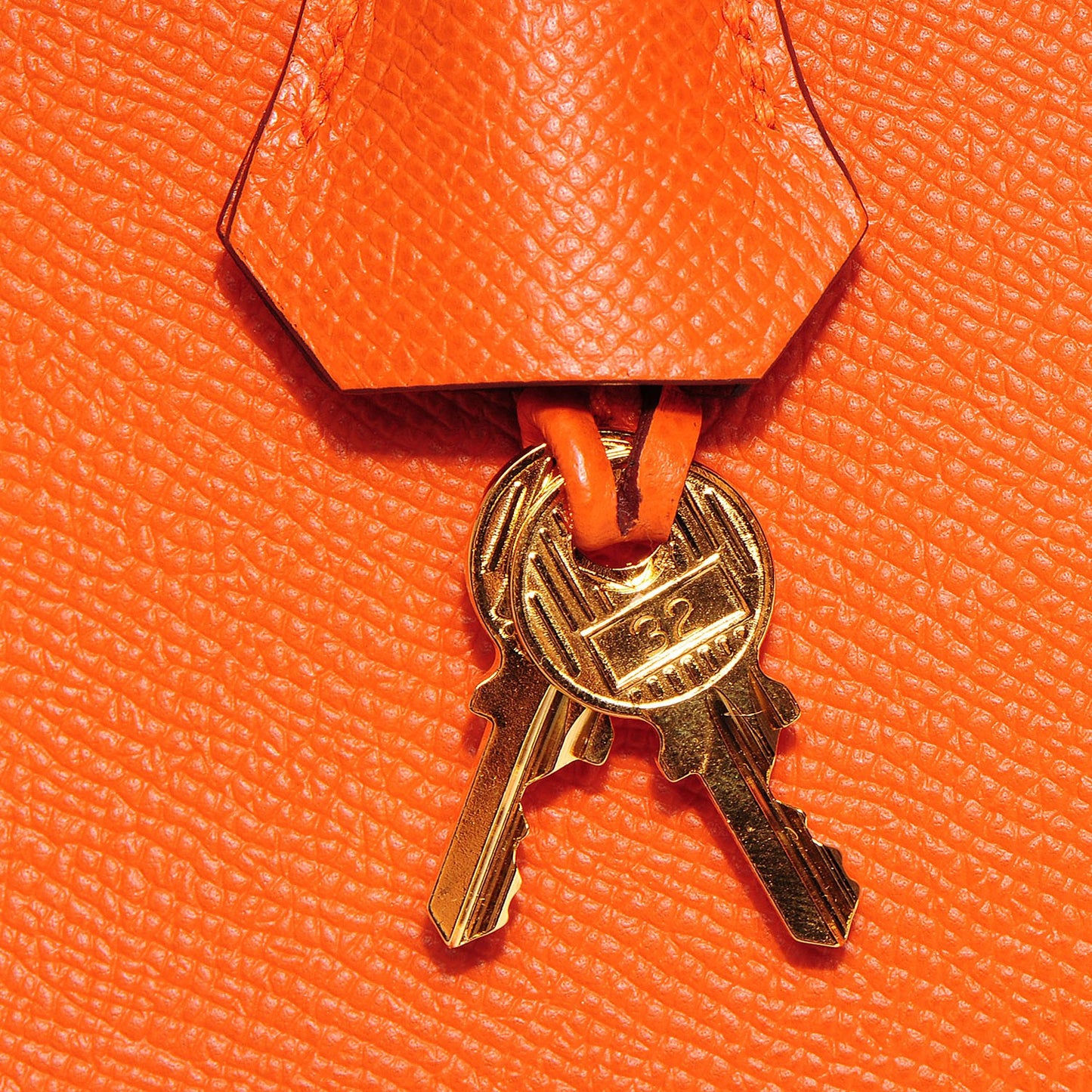 Epsom Birkin 35 Orange