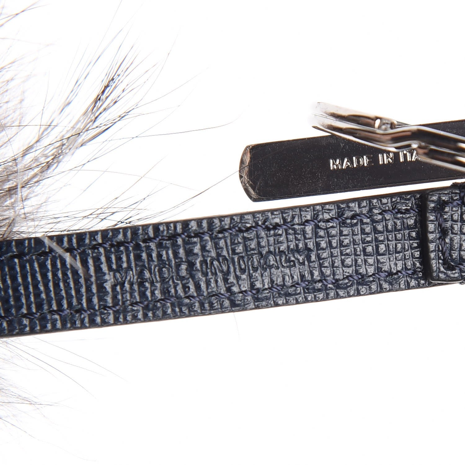 Fendi Silver Fox Fur Vitello Elite Monster Bag Bug Cube Charm Multicolor 3 of 5