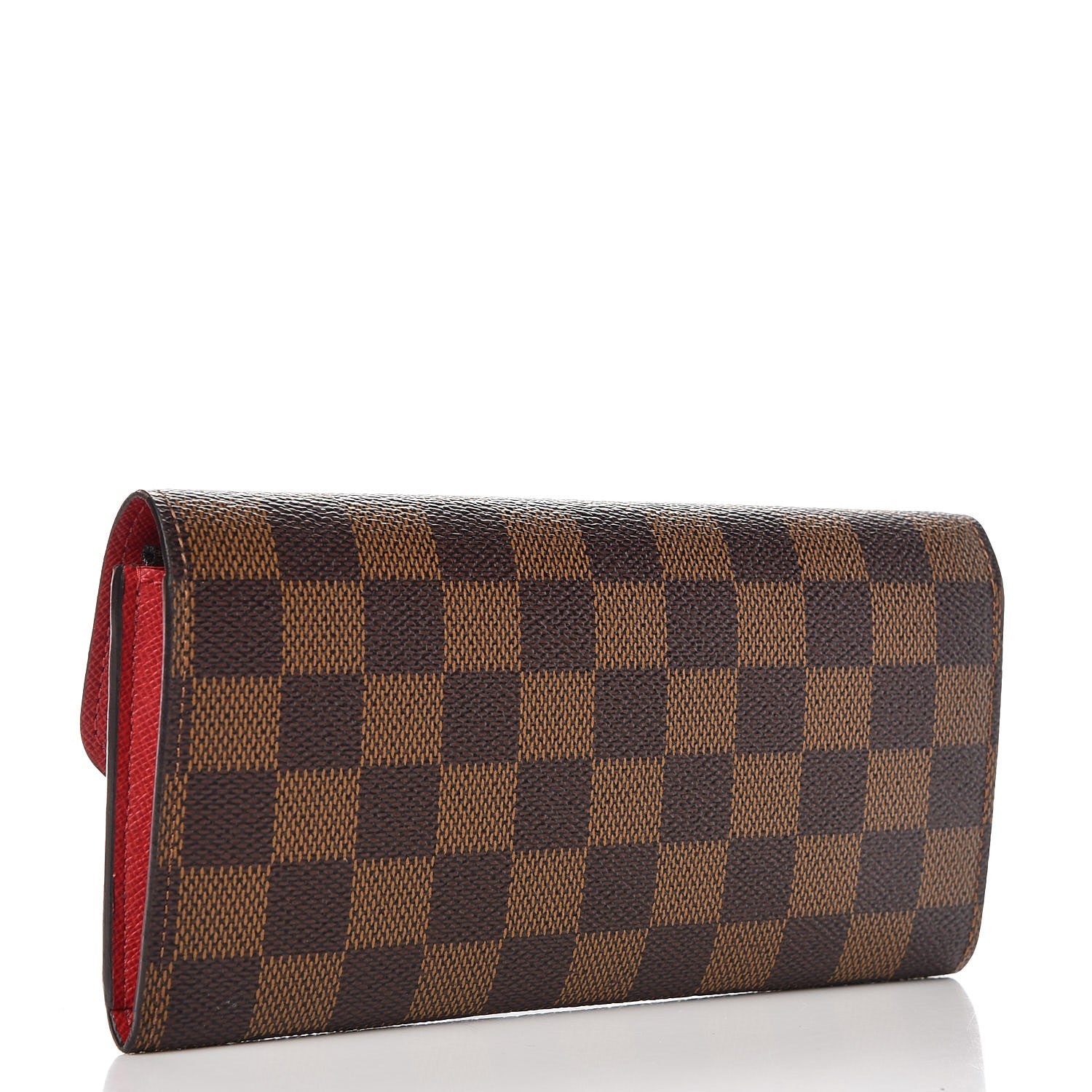Louis Vuitton Damier Ebene Emilie Wallet Red 3 of 7