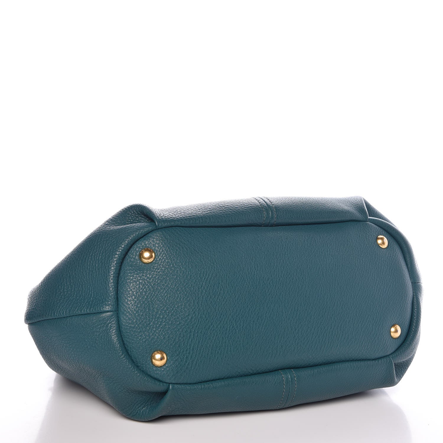 Prada Vitello Daino Shoulder Bag Pavone 5 of 12
