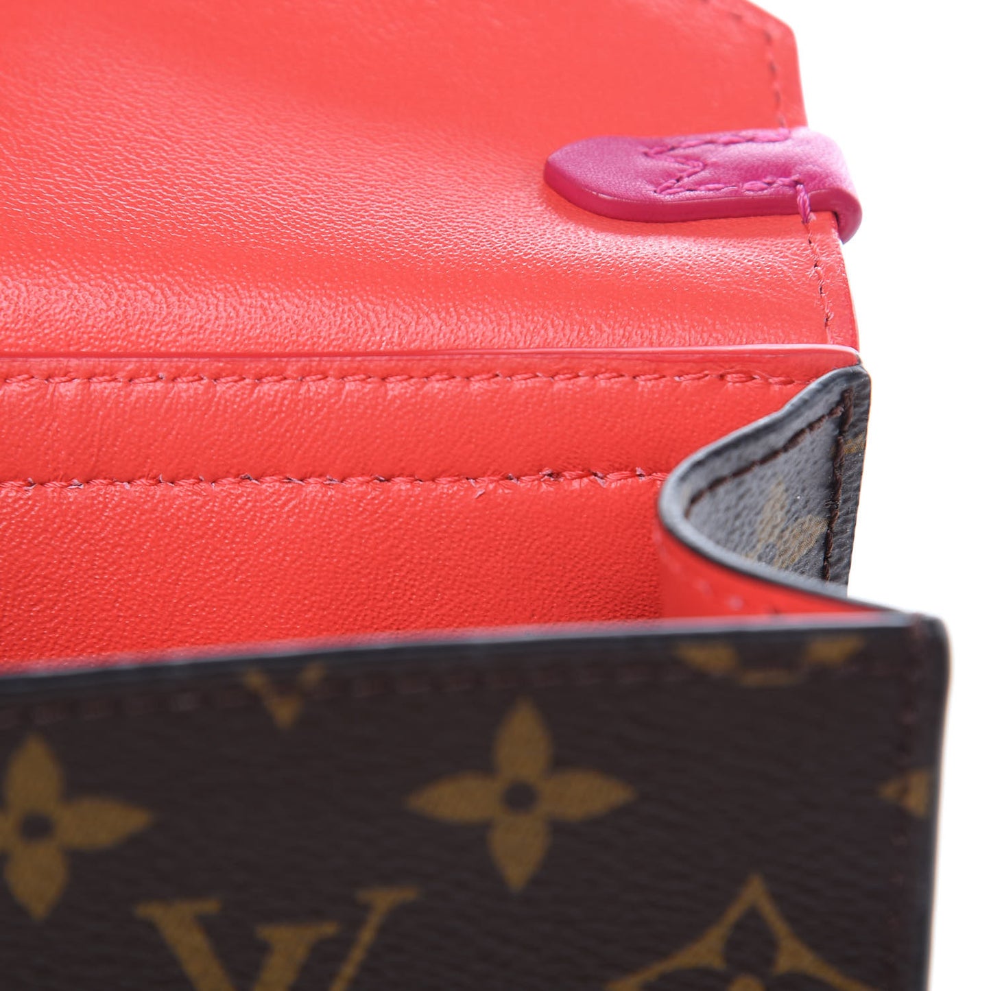 Monogram Tribal Mask Pochette PM Rouge