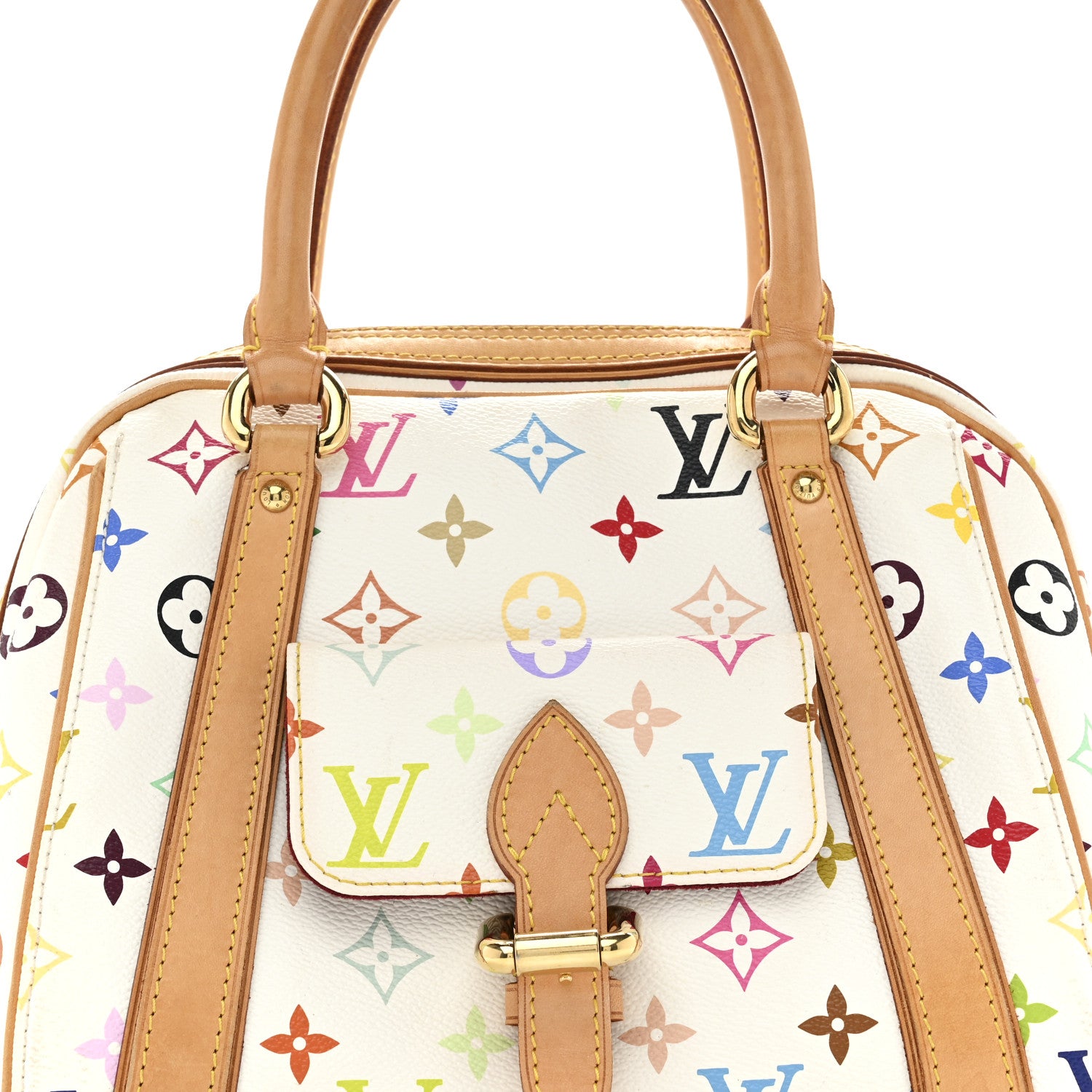 Louis Vuitton Monogram Multicolor Priscilla White 8 of 10